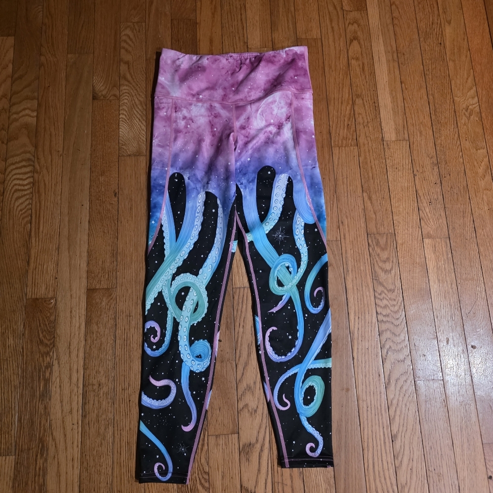 Blackmilk Space Tentacles octopus leggings Large